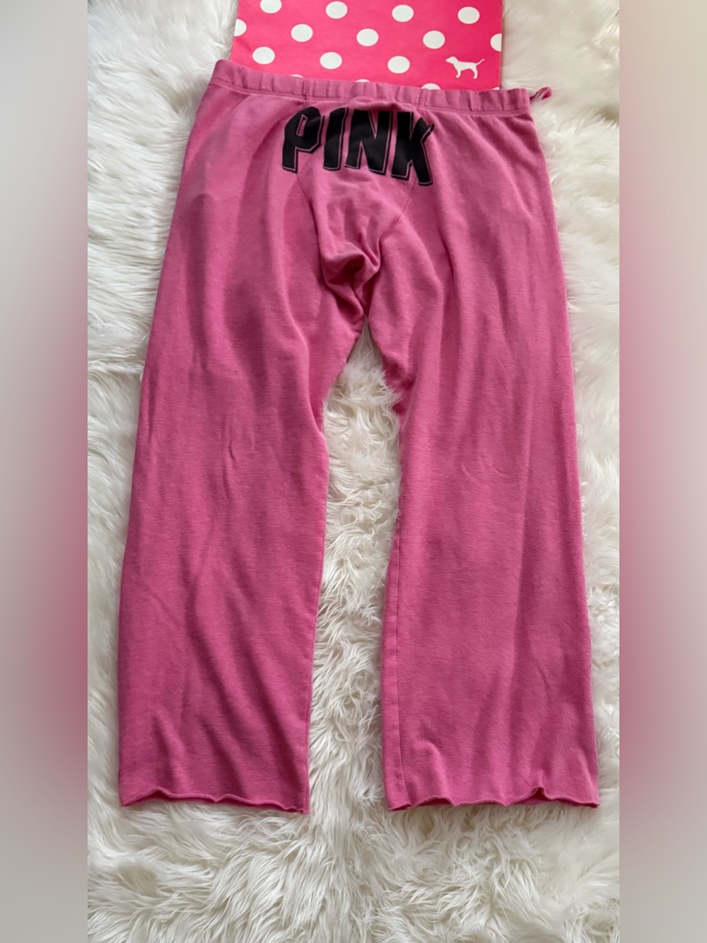 Pink Victoria's Secret Y2K wide leg Sweatpants oversized